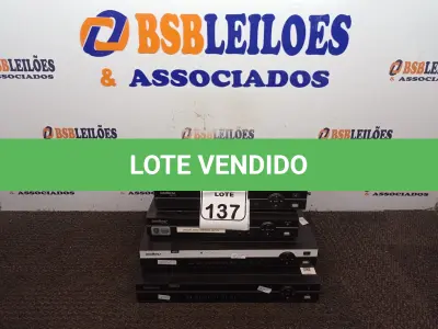 LOTE 137 - 04 DVRS INTELBRÁS. (NO ESTADO) ATENÇÃO! FAZER A VISITAÇÃO ANTES DE ARREMATAR, NÃO SABEMOS SE FUNCIONA. LEILÃO NÃO TEM GARANTIA E NEM DEVOLUÇÃO, SUJEITO A POSSÍVEIS AVARIAS VISÍVEIS/OCULTAS E/OU AUSÊNCIA DE COMPONENTES.