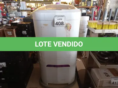 LOTE 408 - 01 TANQUINHO 12 KG MARCA NEWMAQ. (NO ESTADO) ATENÇÃO! FAZER A VISITAÇÃO ANTES DE ARREMATAR, NÃO SABEMOS SE FUNCIONA. LEILÃO NÃO TEM GARANTIA E NEM DEVOLUÇÃO, SUJEITO A POSSÍVEIS AVARIAS VISÍVEIS/OCULTAS E/OU AUSÊNCIA DE COMPONENTES.