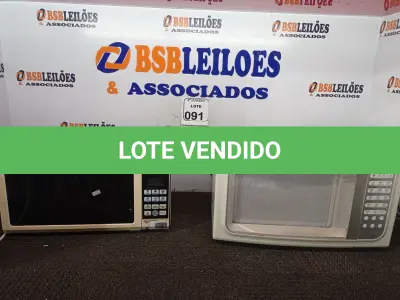 LOTE 091 - 02 MICRO-ONDAS PHILCO E ELECTROLUX S/PRATO. (NO ESTADO) ATENÇÃO! FAZER A VISITAÇÃO ANTES DE ARREMATAR, NÃO SABEMOS SE FUNCIONA. LEILÃO NÃO TEM GARANTIA E NEM DEVOLUÇÃO, SUJEITO A POSSÍVEIS AVARIAS VISÍVEIS/OCULTAS E/OU AUSÊNCIA DE COMPONENTES.