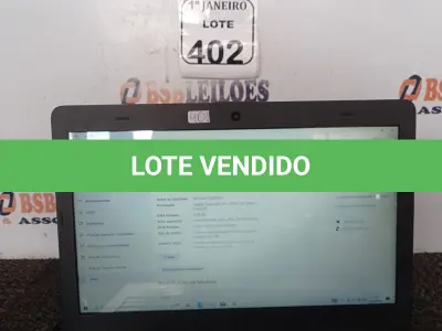 LOTE 402 - 01 NOTEBOOK C/FONTE MARCA LOGIN. (NO ESTADO) ATENÇÃO! FAZER A VISITAÇÃO ANTES DE ARREMATAR, NÃO SABEMOS SE FUNCIONA. LEILÃO NÃO TEM GARANTIA E NEM DEVOLUÇÃO, SUJEITO A POSSÍVEIS AVARIAS VISÍVEIS/OCULTAS E/OU AUSÊNCIA DE COMPONENTES.