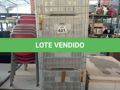 LOTE 431 - 04 CAIXAS DE PLÁSTICO ORGANIZADORAS. (NO ESTADO) ATENÇÃO! FAZER A VISITAÇÃO ANTES DE ARREMATAR, NÃO SABEMOS SE FUNCIONA. LEILÃO NÃO TEM GARANTIA E NEM DEVOLUÇÃO, SUJEITO A POSSÍVEIS AVARIAS VISÍVEIS/OCULTAS E/OU AUSÊNCIA DE COMPONENTES.