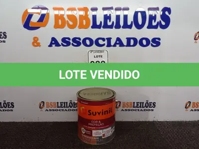 LOTE 080 - 01 LATA DE TINTA SUVINIL ESMALTE PREMIUM INTERIOR/EXTERIOR 3,6L NA COR MARROM. (NO ESTADO) ATENÇÃO! FAZER A VISITAÇÃO ANTES DE ARREMATAR, NÃO SABEMOS SE FUNCIONA. LEILÃO NÃO TEM GARANTIA E NEM DEVOLUÇÃO, SUJEITO A POSSÍVEIS AVARIAS VISÍVEIS/OCULTAS E/OU AUSÊNCIA DE COMPONENTES.