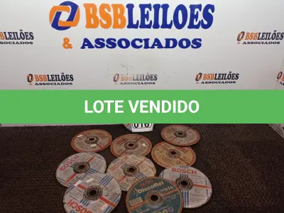 LOTE 016 - 10 DISCOS DE DESBASTE P/LIXADEIRA. (NO ESTADO) ATENÇÃO! FAZER A VISITAÇÃO ANTES DE ARREMATAR, NÃO SABEMOS SE FUNCIONA. LEILÃO NÃO TEM GARANTIA E NEM DEVOLUÇÃO, SUJEITO A POSSÍVEIS AVARIAS VISÍVEIS/OCULTAS E/OU AUSÊNCIA DE COMPONENTES.