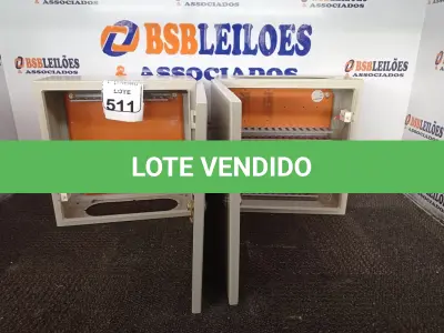 LOTE 511 - 02 QUADROS DE DISTRIBUIÇÃO ELÉTRICA DE FERRO. (NO ESTADO) ATENÇÃO! FAZER A VISITAÇÃO ANTES DE ARREMATAR, NÃO SABEMOS SE FUNCIONA. LEILÃO NÃO TEM GARANTIA E NEM DEVOLUÇÃO, SUJEITO A POSSÍVEIS AVARIAS VISÍVEIS/OCULTAS E/OU AUSÊNCIA DE COMPONENTES.