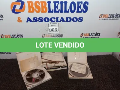 LOTE 003 - 05 FITAS P/GRAVADOR DE ROLOS ANTIGAS. (NO ESTADO) ATENÇÃO! FAZER A VISITAÇÃO ANTES DE ARREMATAR, NÃO SABEMOS SE FUNCIONA. LEILÃO NÃO TEM GARANTIA E NEM DEVOLUÇÃO, SUJEITO A POSSÍVEIS AVARIAS VISÍVEIS/OCULTAS E/OU AUSÊNCIA DE COMPONENTES.