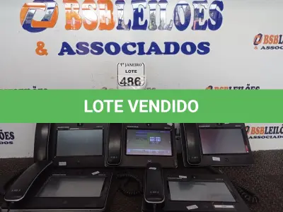 LOTE 486 - 05 APARELHOS TELEFÔNICOS TELA TOUCH MARCA GRANDSTREAM INCOMPLETO. (NO ESTADO) ATENÇÃO! FAZER A VISITAÇÃO ANTES DE ARREMATAR, NÃO SABEMOS SE FUNCIONA. LEILÃO NÃO TEM GARANTIA E NEM DEVOLUÇÃO, SUJEITO A POSSÍVEIS AVARIAS VISÍVEIS/OCULTAS E/OU AUSÊNCIA DE COMPONENTES.