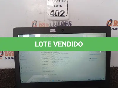 LOTE 402 - 01 NOTEBOOK C/FONTE MARCA LOGIN. (NO ESTADO) ATENÇÃO! FAZER A VISITAÇÃO ANTES DE ARREMATAR, NÃO SABEMOS SE FUNCIONA. LEILÃO NÃO TEM GARANTIA E NEM DEVOLUÇÃO, SUJEITO A POSSÍVEIS AVARIAS VISÍVEIS/OCULTAS E/OU AUSÊNCIA DE COMPONENTES.