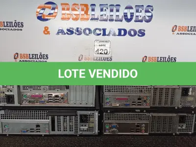 LOTE 420 - 04 CPU’S MARCAS E MODELOS DIVERSOS P/RETIRADA DE PEÇAS. (NO ESTADO) ATENÇÃO! FAZER A VISITAÇÃO ANTES DE ARREMATAR, NÃO SABEMOS SE FUNCIONA. LEILÃO NÃO TEM GARANTIA E NEM DEVOLUÇÃO, SUJEITO A POSSÍVEIS AVARIAS VISÍVEIS/OCULTAS E/OU AUSÊNCIA DE COMPONENTES.