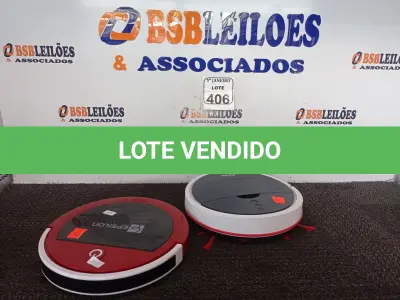 LOTE 406 - 02 ASPIRADORES ROBÔ MARCAS VILEDA E ÉPSILON. (NO ESTADO) ATENÇÃO! FAZER A VISITAÇÃO ANTES DE ARREMATAR, NÃO SABEMOS SE FUNCIONA. LEILÃO NÃO TEM GARANTIA E NEM DEVOLUÇÃO, SUJEITO A POSSÍVEIS AVARIAS VISÍVEIS/OCULTAS E/OU AUSÊNCIA DE COMPONENTES.