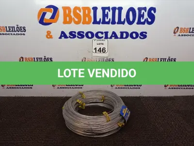 LOTE 146 - 10 KG DE ARAME GALVANIZADO 1,24MM. (NO ESTADO) ATENÇÃO! FAZER A VISITAÇÃO ANTES DE ARREMATAR, NÃO SABEMOS SE FUNCIONA. LEILÃO NÃO TEM GARANTIA E NEM DEVOLUÇÃO, SUJEITO A POSSÍVEIS AVARIAS VISÍVEIS/OCULTAS E/OU AUSÊNCIA DE COMPONENTES.