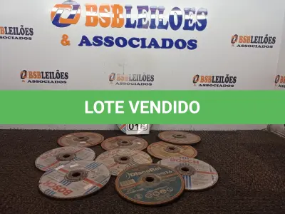 LOTE 016 - 10 DISCOS DE DESBASTE P/LIXADEIRA. (NO ESTADO) ATENÇÃO! FAZER A VISITAÇÃO ANTES DE ARREMATAR, NÃO SABEMOS SE FUNCIONA. LEILÃO NÃO TEM GARANTIA E NEM DEVOLUÇÃO, SUJEITO A POSSÍVEIS AVARIAS VISÍVEIS/OCULTAS E/OU AUSÊNCIA DE COMPONENTES.