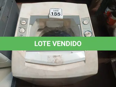 LOTE 155 - 01 MÁQUINA DE LAVAR ROUPAS BRASTEMP 7KG. (NO ESTADO) ATENÇÃO! FAZER A VISITAÇÃO ANTES DE ARREMATAR, NÃO SABEMOS SE FUNCIONA. LEILÃO NÃO TEM GARANTIA E NEM DEVOLUÇÃO, SUJEITO A POSSÍVEIS AVARIAS VISÍVEIS/OCULTAS E/OU AUSÊNCIA DE COMPONENTES.