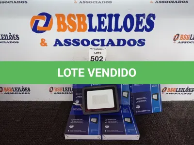 LOTE 502 - 05 REFLETORES DE LED AMBIENTE EXTERNO 100W CADA(NOVO). (NO ESTADO) ATENÇÃO! FAZER A VISITAÇÃO ANTES DE ARREMATAR, NÃO SABEMOS SE FUNCIONA. LEILÃO NÃO TEM GARANTIA E NEM DEVOLUÇÃO, SUJEITO A POSSÍVEIS AVARIAS VISÍVEIS/OCULTAS E/OU AUSÊNCIA DE COMPONENTES.