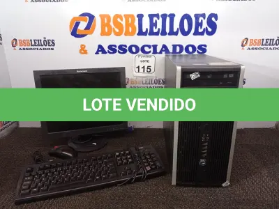 LOTE 115 - 01 CPU MARCA HP E 01 MONITOR MARCA LENOVO C/MOUSE. (NO ESTADO) ATENÇÃO! FAZER A VISITAÇÃO ANTES DE ARREMATAR, NÃO SABEMOS SE FUNCIONA. LEILÃO NÃO TEM GARANTIA E NEM DEVOLUÇÃO, SUJEITO A POSSÍVEIS AVARIAS VISÍVEIS/OCULTAS E/OU AUSÊNCIA DE COMPONENTES.