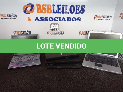 LOTE 407 - 05 NOTEBOOK’S MARCAS E MODELOS DIVERSOS P/RETIRADA DE PEÇAS. (NO ESTADO) ATENÇÃO! FAZER A VISITAÇÃO ANTES DE ARREMATAR, NÃO SABEMOS SE FUNCIONA. LEILÃO NÃO TEM GARANTIA E NEM DEVOLUÇÃO, SUJEITO A POSSÍVEIS AVARIAS VISÍVEIS/OCULTAS E/OU AUSÊNCIA DE COMPONENTES.