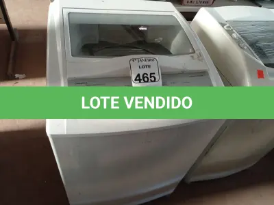 LOTE 465 - 01 MÁQUINA DE LAVAR MARCA BRASTEMP. (NO ESTADO) ATENÇÃO! FAZER A VISITAÇÃO ANTES DE ARREMATAR, NÃO SABEMOS SE FUNCIONA. LEILÃO NÃO TEM GARANTIA E NEM DEVOLUÇÃO, SUJEITO A POSSÍVEIS AVARIAS VISÍVEIS/OCULTAS E/OU AUSÊNCIA DE COMPONENTES.