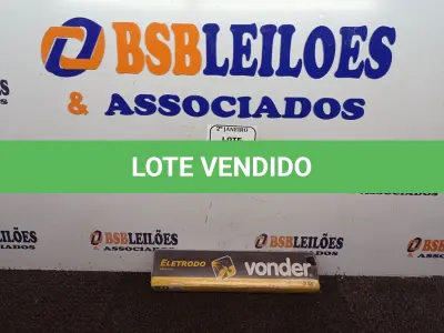 LOTE 036 - 5KG DE ELETRODOS 2,5MM MARCA VONDER (NOVO). (NO ESTADO) ATENÇÃO! FAZER A VISITAÇÃO ANTES DE ARREMATAR, NÃO SABEMOS SE FUNCIONA. LEILÃO NÃO TEM GARANTIA E NEM DEVOLUÇÃO, SUJEITO A POSSÍVEIS AVARIAS VISÍVEIS/OCULTAS E/OU AUSÊNCIA DE COMPONENTES.