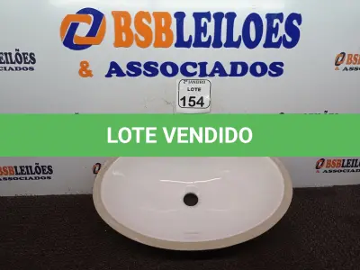 LOTE 154 - 01 CUBA OVAL NA COR BRANCA(NOVO). (NO ESTADO) ATENÇÃO! FAZER A VISITAÇÃO ANTES DE ARREMATAR, NÃO SABEMOS SE FUNCIONA. LEILÃO NÃO TEM GARANTIA E NEM DEVOLUÇÃO, SUJEITO A POSSÍVEIS AVARIAS VISÍVEIS/OCULTAS E/OU AUSÊNCIA DE COMPONENTES.