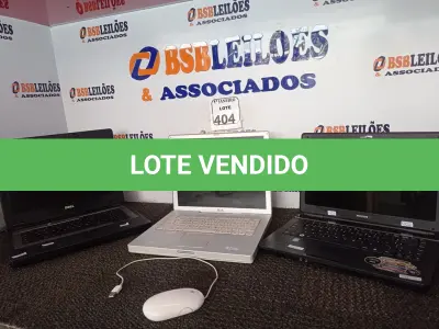 LOTE 404 - 03 NOTEBOOK’S MARCAS E MODELOS DIVERSOS P/RETIRADA DE PEÇAS E 01 MOUSE MARCA APPLE. (NO ESTADO) ATENÇÃO! FAZER A VISITAÇÃO ANTES DE ARREMATAR, NÃO SABEMOS SE FUNCIONA. LEILÃO NÃO TEM GARANTIA E NEM DEVOLUÇÃO, SUJEITO A POSSÍVEIS AVARIAS VISÍVEIS/OCULTAS E/OU AUSÊNCIA DE COMPONENTES.