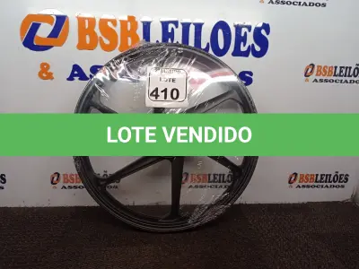 LOTE 410 - 01 RODA P/MOTO CG ARO “17 PARA QUALQUER CG (NOVO). (NO ESTADO) ATENÇÃO! FAZER A VISITAÇÃO ANTES DE ARREMATAR, NÃO SABEMOS SE FUNCIONA. LEILÃO NÃO TEM GARANTIA E NEM DEVOLUÇÃO, SUJEITO A POSSÍVEIS AVARIAS VISÍVEIS/OCULTAS E/OU AUSÊNCIA DE COMPONENTES.
