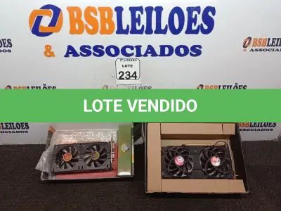 LOTE 234 - 02 PLACAS DE VÍDEOS PARA COMPUTADOR. (NO ESTADO) ATENÇÃO! FAZER A VISITAÇÃO ANTES DE ARREMATAR, NÃO SABEMOS SE FUNCIONA. LEILÃO NÃO TEM GARANTIA E NEM DEVOLUÇÃO, SUJEITO A POSSÍVEIS AVARIAS VISÍVEIS/OCULTAS E/OU AUSÊNCIA DE COMPONENTES.