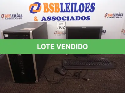 LOTE 162 - 01 CPU MARCA HP E 01 MONITOR MARCA LENOVO C/MOUSE. (NO ESTADO) ATENÇÃO! FAZER A VISITAÇÃO ANTES DE ARREMATAR, NÃO SABEMOS SE FUNCIONA. LEILÃO NÃO TEM GARANTIA E NEM DEVOLUÇÃO, SUJEITO A POSSÍVEIS AVARIAS VISÍVEIS/OCULTAS E/OU AUSÊNCIA DE COMPONENTES.