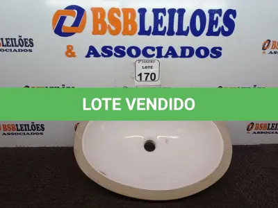 LOTE 170 - 01 CUBA OVAL NA COR BRANCA(NOVO). (NO ESTADO) ATENÇÃO! FAZER A VISITAÇÃO ANTES DE ARREMATAR, NÃO SABEMOS SE FUNCIONA. LEILÃO NÃO TEM GARANTIA E NEM DEVOLUÇÃO, SUJEITO A POSSÍVEIS AVARIAS VISÍVEIS/OCULTAS E/OU AUSÊNCIA DE COMPONENTES.