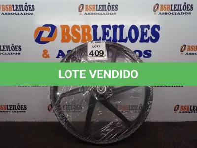 LOTE 409 - 01 RODA P/MOTO CG ARO “17 PARA QUALQUER CG (NOVO). (NO ESTADO) ATENÇÃO! FAZER A VISITAÇÃO ANTES DE ARREMATAR, NÃO SABEMOS SE FUNCIONA. LEILÃO NÃO TEM GARANTIA E NEM DEVOLUÇÃO, SUJEITO A POSSÍVEIS AVARIAS VISÍVEIS/OCULTAS E/OU AUSÊNCIA DE COMPONENTES.
