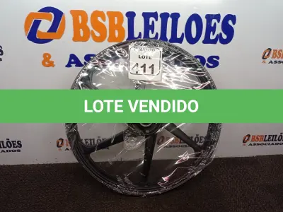 LOTE 411 - 01 RODA P/MOTO CG ARO “17 PARA QUALQUER CG (NOVO). (NO ESTADO) ATENÇÃO! FAZER A VISITAÇÃO ANTES DE ARREMATAR, NÃO SABEMOS SE FUNCIONA. LEILÃO NÃO TEM GARANTIA E NEM DEVOLUÇÃO, SUJEITO A POSSÍVEIS AVARIAS VISÍVEIS/OCULTAS E/OU AUSÊNCIA DE COMPONENTES.