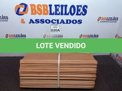 LOTE 030 - 10 TÁBUAS EMBALADAS SEM USO (NO ESTADO) ATENÇÃO! FAZER A VISITAÇÃO ANTES DE ARREMATAR, NÃO SABEMOS SE FUNCIONA. LEILÃO NÃO TEM GARANTIA E NEM DEVOLUÇÃO, SUJEITO A POSSÍVEIS AVARIAS VISÍVEIS/OCULTAS E/OU AUSÊNCIA DE COMPONENTES.