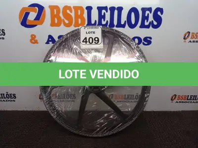 LOTE 409 - 01 RODA P/MOTO CG ARO “17 PARA QUALQUER CG (NOVO). (NO ESTADO) ATENÇÃO! FAZER A VISITAÇÃO ANTES DE ARREMATAR, NÃO SABEMOS SE FUNCIONA. LEILÃO NÃO TEM GARANTIA E NEM DEVOLUÇÃO, SUJEITO A POSSÍVEIS AVARIAS VISÍVEIS/OCULTAS E/OU AUSÊNCIA DE COMPONENTES.