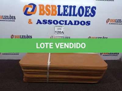 LOTE 120 - 10 TÁBUAS EMBALADAS SEM USO (NO ESTADO) ATENÇÃO! FAZER A VISITAÇÃO ANTES DE ARREMATAR, NÃO SABEMOS SE FUNCIONA. LEILÃO NÃO TEM GARANTIA E NEM DEVOLUÇÃO, SUJEITO A POSSÍVEIS AVARIAS VISÍVEIS/OCULTAS E/OU AUSÊNCIA DE COMPONENTES.
