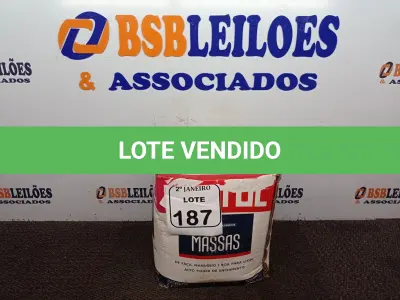 LOTE 187 - 01 MASSA CORRIDA MARCA LUZTOL 20KG (NOVO). (NO ESTADO) ATENÇÃO! FAZER A VISITAÇÃO ANTES DE ARREMATAR, NÃO SABEMOS SE FUNCIONA. LEILÃO NÃO TEM GARANTIA E NEM DEVOLUÇÃO, SUJEITO A POSSÍVEIS AVARIAS VISÍVEIS/OCULTAS E/OU AUSÊNCIA DE COMPONENTES.