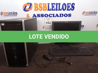 LOTE 162 - 01 CPU MARCA HP E 01 MONITOR MARCA LENOVO C/MOUSE. (NO ESTADO) ATENÇÃO! FAZER A VISITAÇÃO ANTES DE ARREMATAR, NÃO SABEMOS SE FUNCIONA. LEILÃO NÃO TEM GARANTIA E NEM DEVOLUÇÃO, SUJEITO A POSSÍVEIS AVARIAS VISÍVEIS/OCULTAS E/OU AUSÊNCIA DE COMPONENTES.