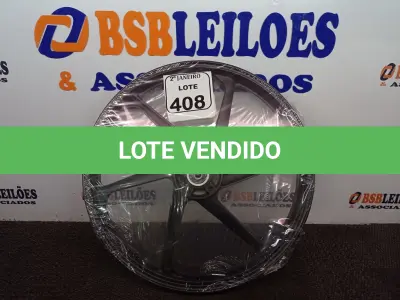 LOTE 408 - 01 RODA P/MOTO CG ARO “17 PARA QUALQUER CG (NOVO). (NO ESTADO) ATENÇÃO! FAZER A VISITAÇÃO ANTES DE ARREMATAR, NÃO SABEMOS SE FUNCIONA. LEILÃO NÃO TEM GARANTIA E NEM DEVOLUÇÃO, SUJEITO A POSSÍVEIS AVARIAS VISÍVEIS/OCULTAS E/OU AUSÊNCIA DE COMPONENTES.