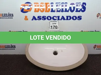 LOTE 170 - 01 CUBA OVAL NA COR BRANCA(NOVO). (NO ESTADO) ATENÇÃO! FAZER A VISITAÇÃO ANTES DE ARREMATAR, NÃO SABEMOS SE FUNCIONA. LEILÃO NÃO TEM GARANTIA E NEM DEVOLUÇÃO, SUJEITO A POSSÍVEIS AVARIAS VISÍVEIS/OCULTAS E/OU AUSÊNCIA DE COMPONENTES.