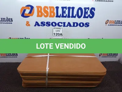 LOTE 120 - 10 TÁBUAS EMBALADAS SEM USO (NO ESTADO) ATENÇÃO! FAZER A VISITAÇÃO ANTES DE ARREMATAR, NÃO SABEMOS SE FUNCIONA. LEILÃO NÃO TEM GARANTIA E NEM DEVOLUÇÃO, SUJEITO A POSSÍVEIS AVARIAS VISÍVEIS/OCULTAS E/OU AUSÊNCIA DE COMPONENTES.