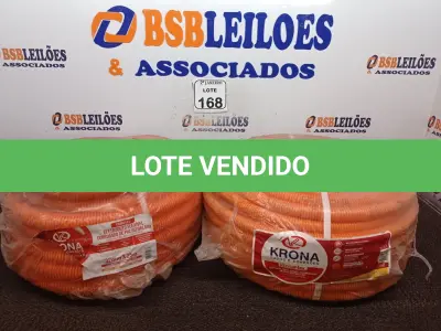 LOTE 168 - 02 ROLOS ELETRODUTOS CORRUGADOS 25MM(NOVO). (NO ESTADO) ATENÇÃO! FAZER A VISITAÇÃO ANTES DE ARREMATAR, NÃO SABEMOS SE FUNCIONA. LEILÃO NÃO TEM GARANTIA E NEM DEVOLUÇÃO, SUJEITO A POSSÍVEIS AVARIAS VISÍVEIS/OCULTAS E/OU AUSÊNCIA DE COMPONENTES.