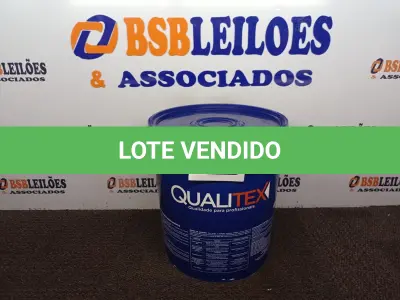 LOTE 139 - 01 GALÃO DE TINTA QUALITEX PÉROLA PARA INTERIOR DE 18L. (NOVO) (NO ESTADO) ATENÇÃO! FAZER A VISITAÇÃO ANTES DE ARREMATAR, NÃO SABEMOS SE FUNCIONA. LEILÃO NÃO TEM GARANTIA E NEM DEVOLUÇÃO, SUJEITO A POSSÍVEIS AVARIAS VISÍVEIS/OCULTAS E/OU AUSÊNCIA DE COMPONENTES.