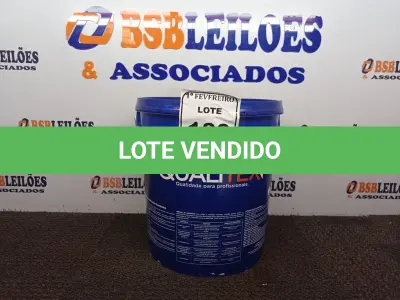 LOTE 139 - 01 GALÃO DE TINTA QUALITEX PÉROLA PARA INTERIOR DE 18L. (NOVO) (NO ESTADO) ATENÇÃO! FAZER A VISITAÇÃO ANTES DE ARREMATAR, NÃO SABEMOS SE FUNCIONA. LEILÃO NÃO TEM GARANTIA E NEM DEVOLUÇÃO, SUJEITO A POSSÍVEIS AVARIAS VISÍVEIS/OCULTAS E/OU AUSÊNCIA DE COMPONENTES.