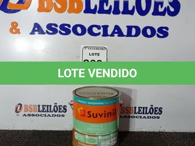 LOTE 263 - 01 LATA DE TINTA ESMALTE PARA MADEIRA E METAIS SUVINIL BRILHANTE PLATINA 3,6 L. (NO ESTADO) ATENÇÃO! FAZER A VISITAÇÃO ANTES DE ARREMATAR, NÃO SABEMOS SE FUNCIONA. LEILÃO NÃO TEM GARANTIA E NEM DEVOLUÇÃO, SUJEITO A POSSÍVEIS AVARIAS VISÍVEIS/OCULTAS E/OU AUSÊNCIA DE COMPONENTES.