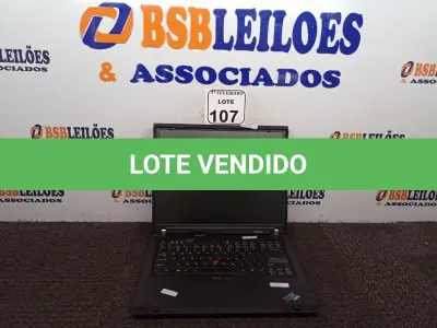 LOTE 107 - 01 NOTEBOOK MARCA LENOVO MODELO TYPE0657 SEM FONTE. (NO ESTADO) ATENÇÃO! FAZER A VISITAÇÃO ANTES DE ARREMATAR, NÃO SABEMOS SE FUNCIONA. LEILÃO NÃO TEM GARANTIA E NEM DEVOLUÇÃO, SUJEITO A POSSÍVEIS AVARIAS VISÍVEIS/OCULTAS E/OU AUSÊNCIA DE COMPONENTES.
