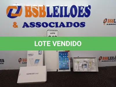 LOTE 048 - 01 TABLET MARCA GENESIS GT-7402 COM CARREGADOR. (NO ESTADO) ATENÇÃO! FAZER A VISITAÇÃO ANTES DE ARREMATAR, NÃO SABEMOS SE FUNCIONA. LEILÃO NÃO TEM GARANTIA E NEM DEVOLUÇÃO, SUJEITO A POSSÍVEIS AVARIAS VISÍVEIS/OCULTAS E/OU AUSÊNCIA DE COMPONENTES.