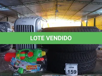 LOTE 159 - 02 PNEUS, SENDO 01 MEIA VIDA E 01 NOVO 205/55 ARO 16, 01 CLIMATIZADOR DE AMBIENTE E 01 PISTOLA INFANTIL. (NO ESTADO) ATENÇÃO! FAZER A VISITAÇÃO ANTES DE ARREMATAR, NÃO SABEMOS SE FUNCIONA. LEILÃO NÃO TEM GARANTIA E NEM DEVOLUÇÃO, SUJEITO A POSSÍVEIS AVARIAS VISÍVEIS/OCULTAS E/OU AUSÊNCIA DE COMPONENTES.