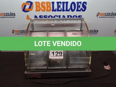 LOTE 129 - 01 ESTUFA PARA SALGADOS COM 06 BANDEJAS. (NO ESTADO) ATENÇÃO! FAZER A VISITAÇÃO ANTES DE ARREMATAR, NÃO SABEMOS SE FUNCIONA. LEILÃO NÃO TEM GARANTIA E NEM DEVOLUÇÃO, SUJEITO A POSSÍVEIS AVARIAS VISÍVEIS/OCULTAS E/OU AUSÊNCIA DE COMPONENTES.