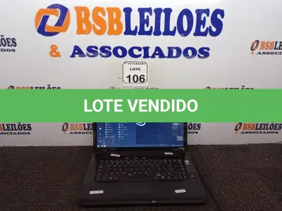 LOTE 106 - 01 NOTEBOOK MARCA DATEN SEM FONTE.  (NO ESTADO) ATENÇÃO! FAZER A VISITAÇÃO ANTES DE ARREMATAR, NÃO SABEMOS SE FUNCIONA. LEILÃO NÃO TEM GARANTIA E NEM DEVOLUÇÃO, SUJEITO A POSSÍVEIS AVARIAS VISÍVEIS/OCULTAS E/OU AUSÊNCIA DE COMPONENTES.