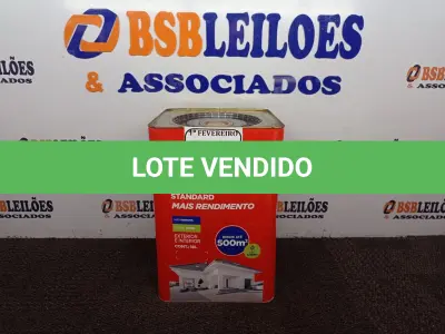LOTE 084 - 01 LATA DE TINTA ACRÍLICA STANDARD MAIS RENDIMENTO PARA EXTERIORES/INTERIORES QUALITEX 18L NA COR PEROLA.(NOVO)(NO ESTADO) ATENÇÃO! FAZER A VISITAÇÃO ANTES DE ARREMATAR, NÃO SABEMOS SE FUNCIONA. LEILÃO NÃO TEM GARANTIA E NEM DEVOLUÇÃO, SUJEITO A POSSÍVEIS AVARIAS VISÍVEIS/OCULTAS E/OU AUSÊNCIA DE COMPONENTES.