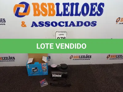 LOTE 076 - 01 AIR COMPRESSOR DC12V.(NOVO) (NO ESTADO) ATENÇÃO! FAZER A VISITAÇÃO ANTES DE ARREMATAR, NÃO SABEMOS SE FUNCIONA. LEILÃO NÃO TEM GARANTIA E NEM DEVOLUÇÃO, SUJEITO A POSSÍVEIS AVARIAS VISÍVEIS/OCULTAS E/OU AUSÊNCIA DE COMPONENTES.