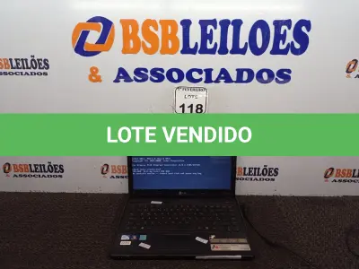 LOTE 118 - 01 NOTEBOOK MARCA LG MODELO LGS43 SEM FONTE. (NO ESTADO) ATENÇÃO! FAZER A VISITAÇÃO ANTES DE ARREMATAR, NÃO SABEMOS SE FUNCIONA. LEILÃO NÃO TEM GARANTIA E NEM DEVOLUÇÃO, SUJEITO A POSSÍVEIS AVARIAS VISÍVEIS/OCULTAS E/OU AUSÊNCIA DE COMPONENTES.