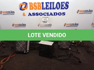 LOTE 167 - 06 FONTES REAL DE ALIMENTAÇÃO PARA PC. (NO ESTADO) ATENÇÃO! FAZER A VISITAÇÃO ANTES DE ARREMATAR, NÃO SABEMOS SE FUNCIONA. LEILÃO NÃO TEM GARANTIA E NEM DEVOLUÇÃO, SUJEITO A POSSÍVEIS AVARIAS VISÍVEIS/OCULTAS E/OU AUSÊNCIA DE COMPONENTES.